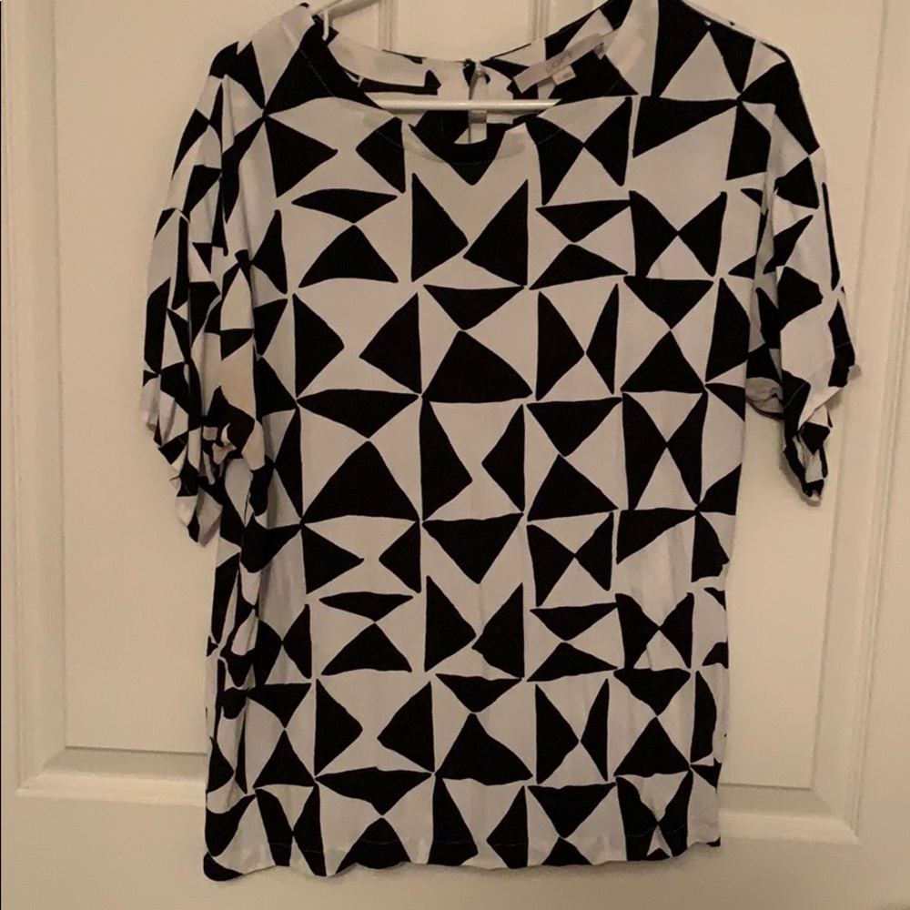COPY - Loft geometric shapes blouse